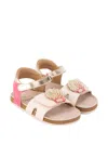 Carrèment Beau Shell-patch Sandals In Multi