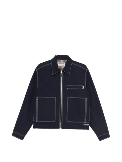 Carrer Bay Zip-up Shirt Jacket In Blue