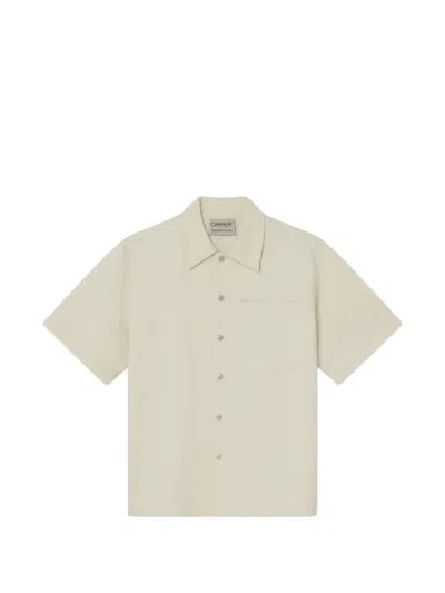 Carrer Beck Short Press-stud Pocket Shirt In Neutral