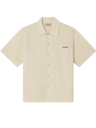Carrer Beck Ss Checks Shirt In Neutral