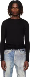 Carrer Black Doria Double Layer T-shirt Set In Black