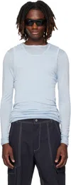 Carrer Blue Doria Double Layer T-shirt Set In Blue