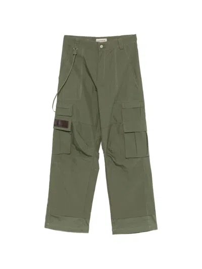 Carrer Contrast-stitch Multi-pocket Cargo Pants