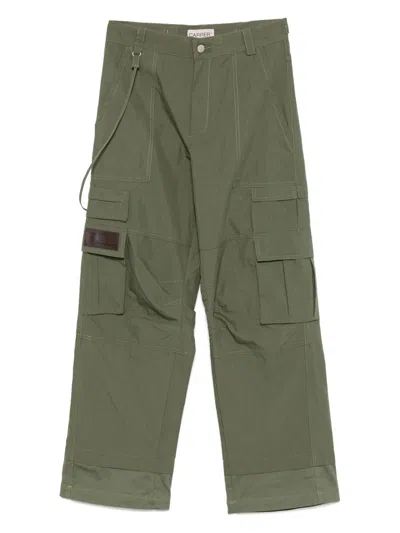 Carrer Cotton-nylon Blend Cargo Trousers In Green