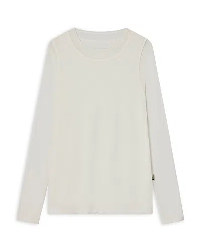 Carrer Doria Double Layer Long Sleeve Tee In White