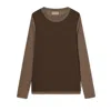 Carrer Double Layer Long Sleeve Tee