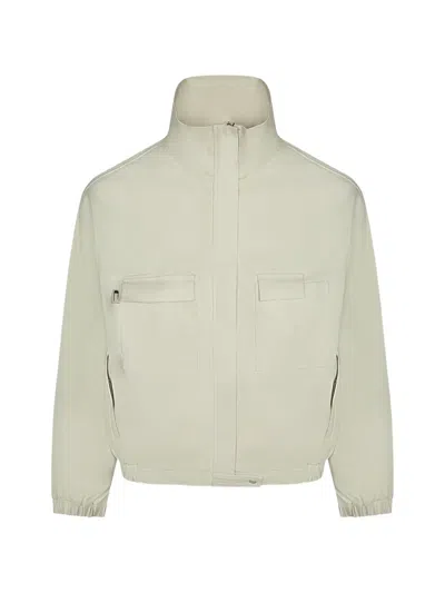Carrer Elasticated-trim Pocket-detail Jacket In White