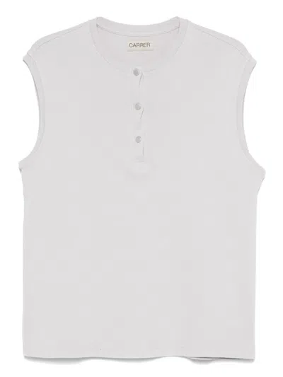 Carrer Fine-ribbed Vest In Purple