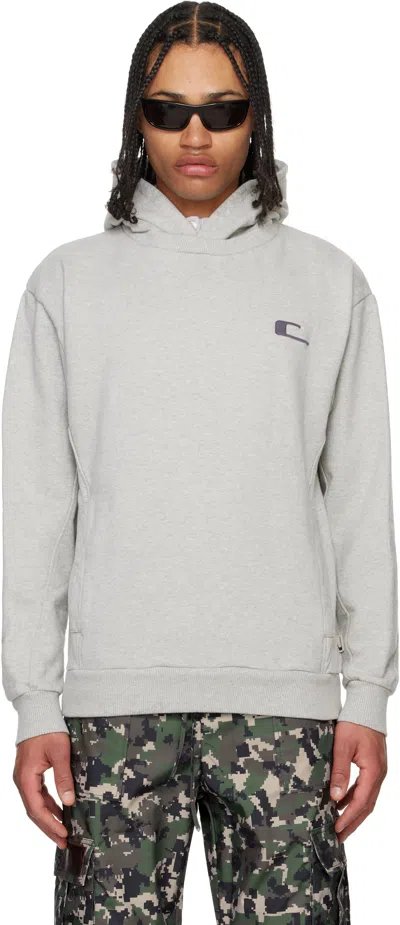 Carrer Gray Segre Layered Hoodie In Grey