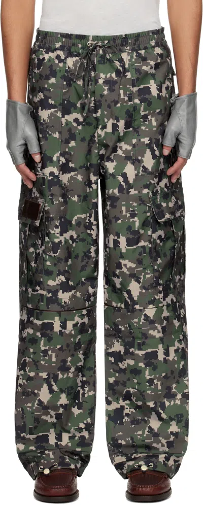 Carrer Green Vila Light Ripstop Lounge Pants In Camo