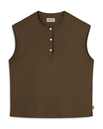 Carrer Henley Tank In Dark Brown