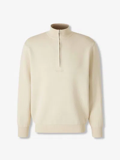 Carrer High Collar Sweater In Gold