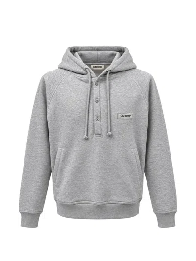 Carrer Kyd Raglan-sleeve Button-fastening Hoodie In Multi