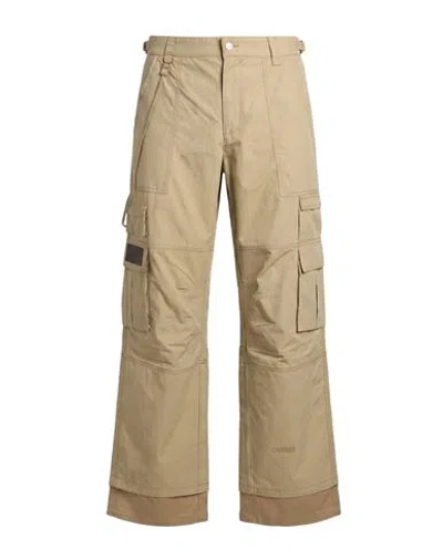 Carrer Man Pants Beige Size S Cotton, Nylon