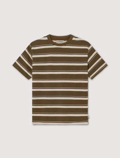Carrer Minimalist Painter's T-shirt In Brown