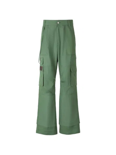 Carrer Multi-pocket Cargo Pants In Green