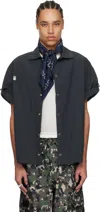 Carrer Navy Seersucker Light Shirt In Dark Navy
