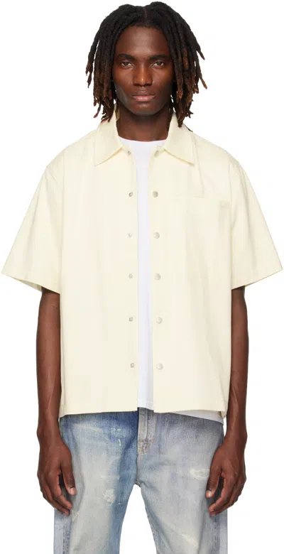 Carrer Off-white Beck Short Snap Shirt In Sand