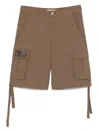 Carrer Brown Ripstop Cargo Shorts In Brown