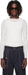 Carrer White Doria Double Layer T-shirt Set In White
