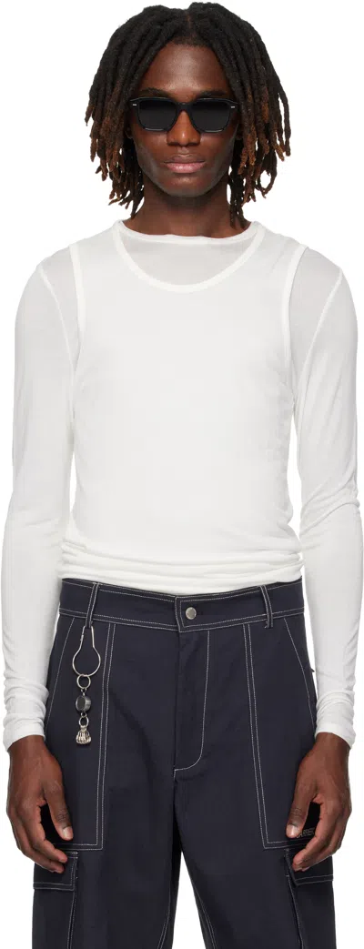 Carrer White Doria Double Layer T-shirt Set