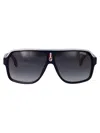 Carrera Blu Rosso Acetate Sunglasses In Black