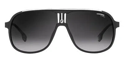 Pre-owned Carrera 1007/s Sunglasses Men 0003 Matte Black Rectangle 62mm & Authentic In Gray