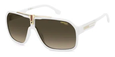 Carrera 1014/s Vk6/ha Men's Sunglasses White Size 64 In Yellow