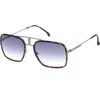 Carrera 1027/s Men's Rectangular Brown/green Shaded 59-20-145 Sunglasses 185 In Multi