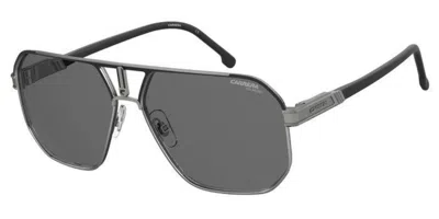 Carrera 1062/s Rzz/m9 Men's Sunglasses Silver Size 62 In Metallic