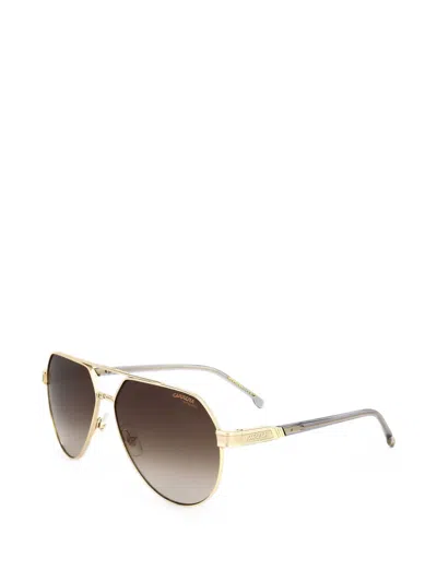 Carrera 1067 Double-bridge Pilot-frame Sunglasses In Brown