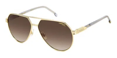 Carrera 1067/s 2f7/ha Men's Sunglasses Gold Size 62 In Brown