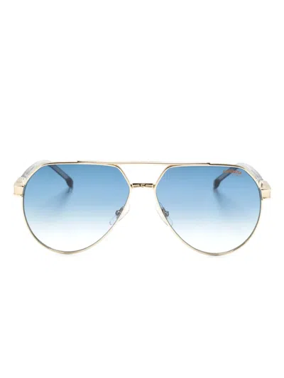 Carrera 1067/s Oval-frame Sunglasses In Gold