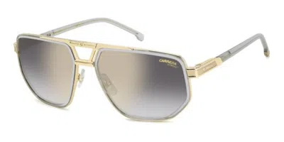 Carrera 1072/s Kb7/fq Men's Sunglasses Gold Size 61 In Gray