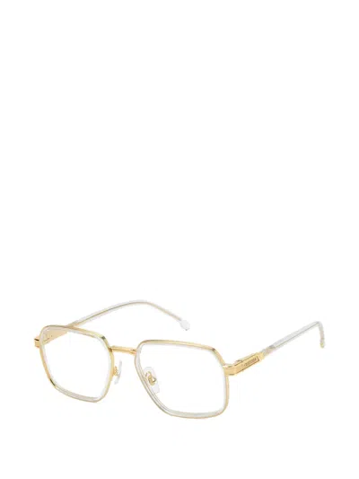 Carrera 1144 Geometric-frame Glasses In Gold