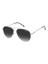 Carrera 2031t/s Unisex Aviator Gunmetal/grey 54-13-135 Sunglasses In Multi