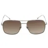 Carrera 247/s Men's Polarized Ruthenium Frame Brown 58-17-140 Sunglasses In Silver