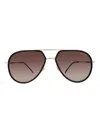 Carrera 295/s Ha Pilot Unisex Gold Frame Brown Gradient 58-16-150 Sunglasses In Brown