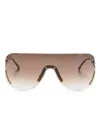 Carrera 3006/s Rimless-lenses Sunglasses In 褐色