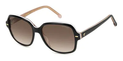 Carrera 3028/s Kdx/ha Women's Sunglasses Black Size 55