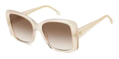 Carrera 3030/s Szj/ha Women's Sunglasses White Size 56 In Brown
