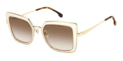 Carrera 3031/s Szj/ha Women's Sunglasses Gold Size 53 In Gray