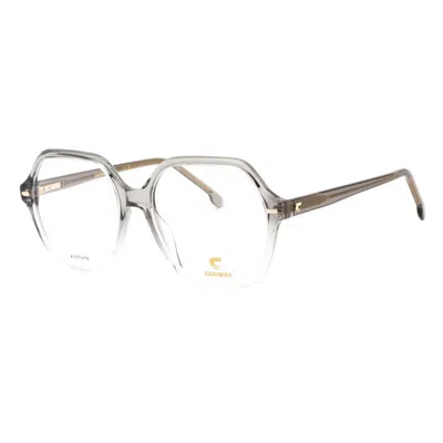 Carrera 3032 Grey Shaded Crystal Mini Clear Demo Lenses Eyeglasses In Gray