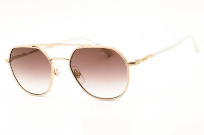 Carrera 303/s 0vvp Yk Gold Ivory/burgundy Gradient Gold Mirror In Pink