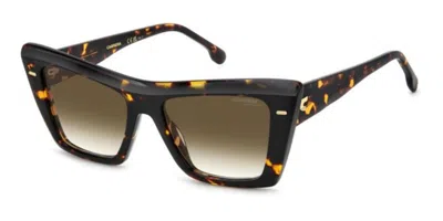 Carrera 3046/s 086/ha Women's Sunglasses Tortoiseshell Size 54 In Brown