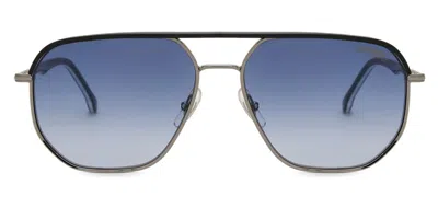 Carrera 304/s V84/08 Men's Sunglasses Black Size 59 In Blue
