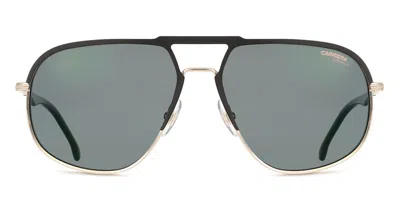 Carrera 318/s Polarized 2m2/q3 Men's Sunglasses Gold Size 60 In Black