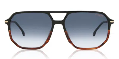 Carrera 324/s Wr7/9k Men's Sunglasses Black Size 59 In Blue