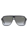 Carrera Ca 33 807 Pt Unisex Aviator Sunglasses In Black