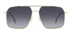 Carrera 333/s J5g/9o Men's Sunglasses - Gold Frame, Gradient Dark Grey Lenses